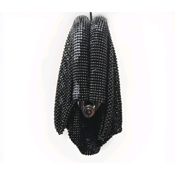 AQUA Irina Black Rhinestone Evening Clutch Crossbody Bag NWT Bloomingdale's New - Picture 11 of 15